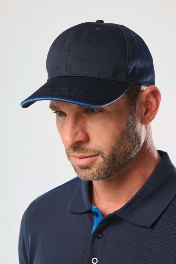 Oeko-Tex Certified 6-Panel Cap with Sandwich Peak