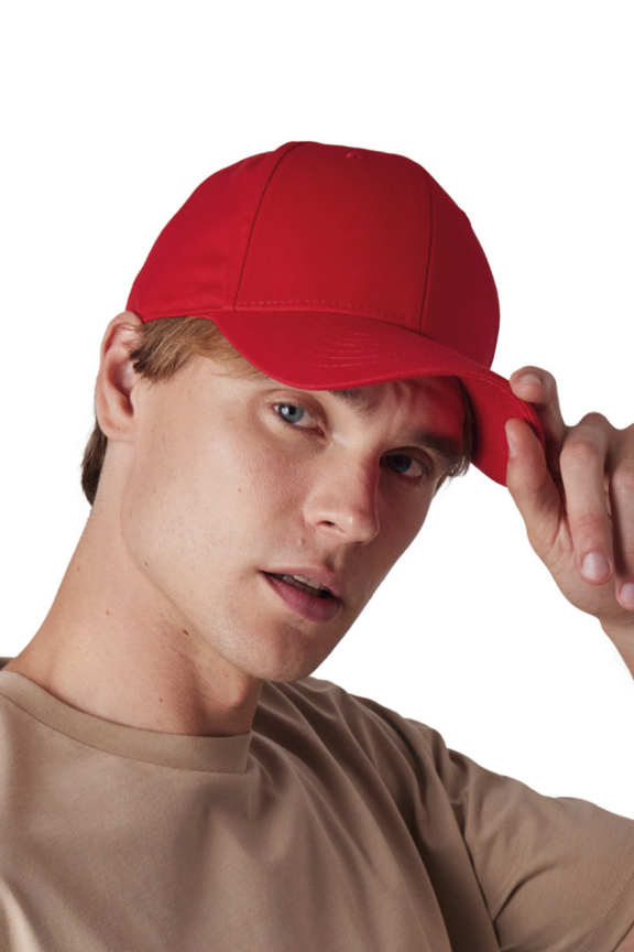 Classic Red Baseball Cap - 100% Cotton