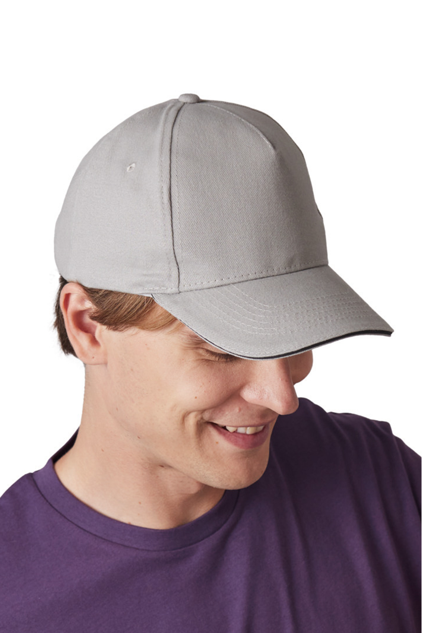 5-Panel Cotton Sandwich Cap - Stylish & Comfortable