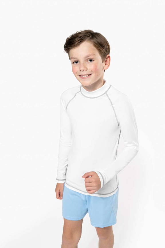 Tricou Tehnic Copii cu Mâneci Lungi și Protecție UV