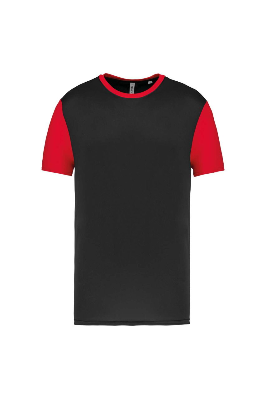 Tricou Bicolor Mâneci Scurte pentru Adulți