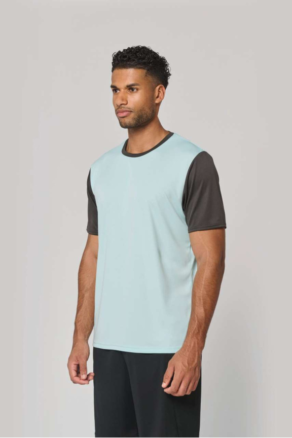 Tricou Bicolor Mâneci Scurte pentru Adulți