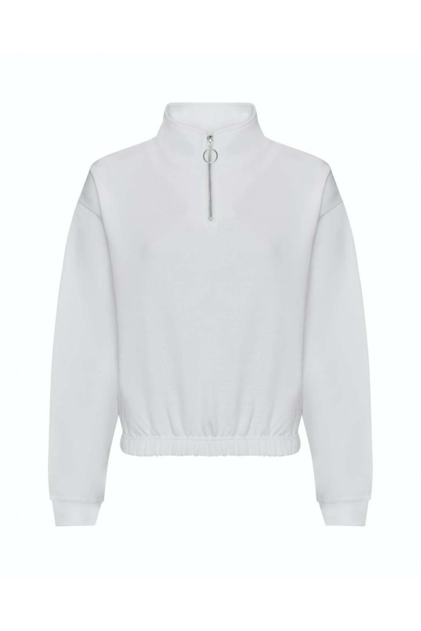 Hanorac Cropped Dama cu Fermuar 1/4 - Confort și Stil