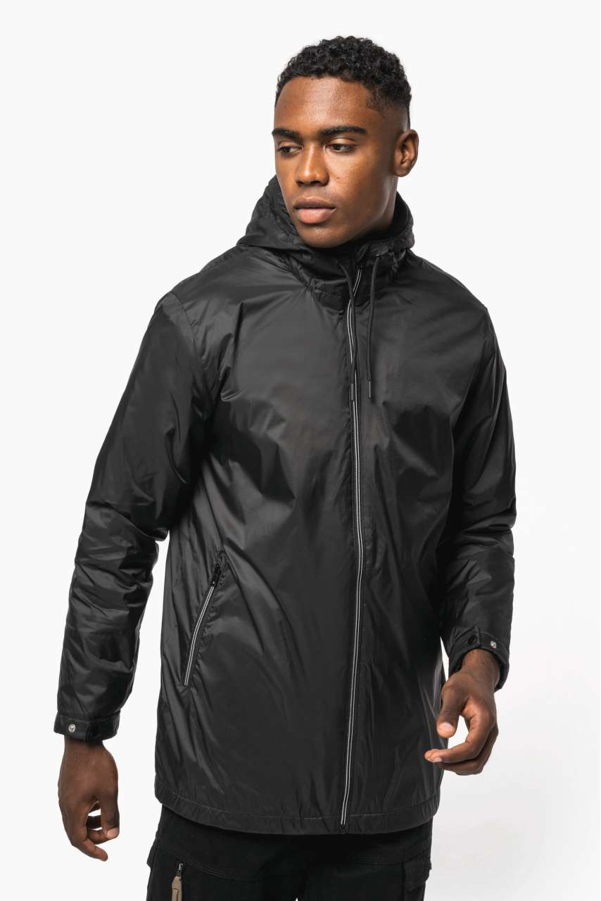 Geacă Unisex cu Glugă și Căptușeală din Microfleece