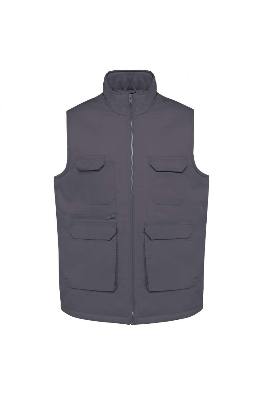 Vestă unisex căptușită cu buzunare multiple