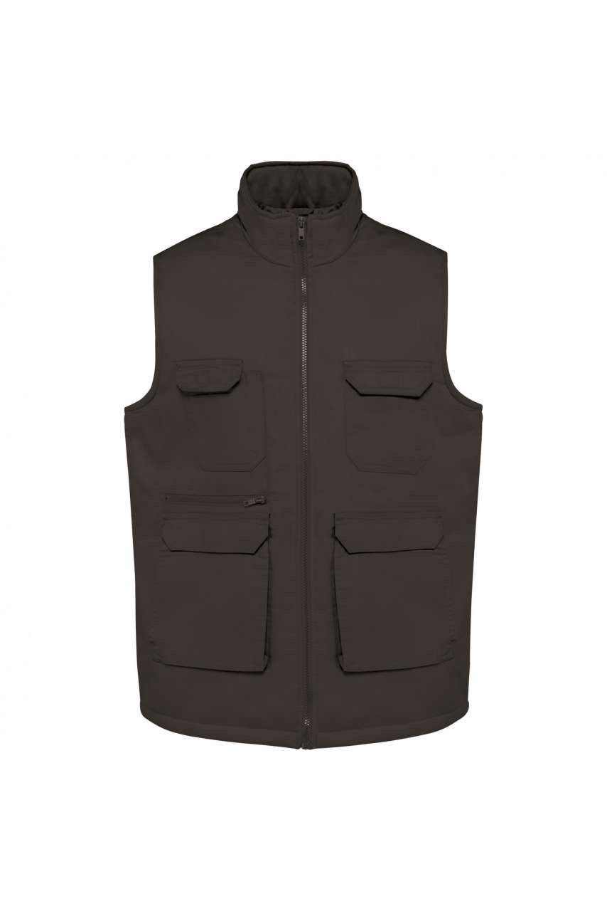 Vestă unisex căptușită cu buzunare multiple
