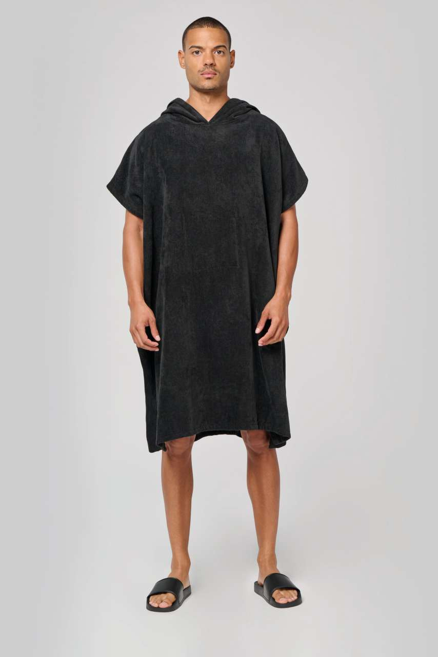 Unisex Organic Cotton Hooded Poncho