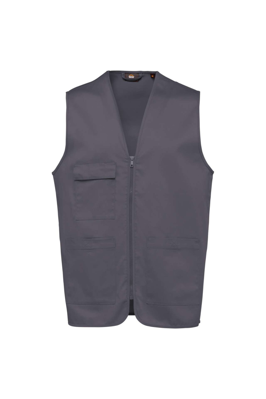 Vestă unisex din policoton cu buzunare multiple
