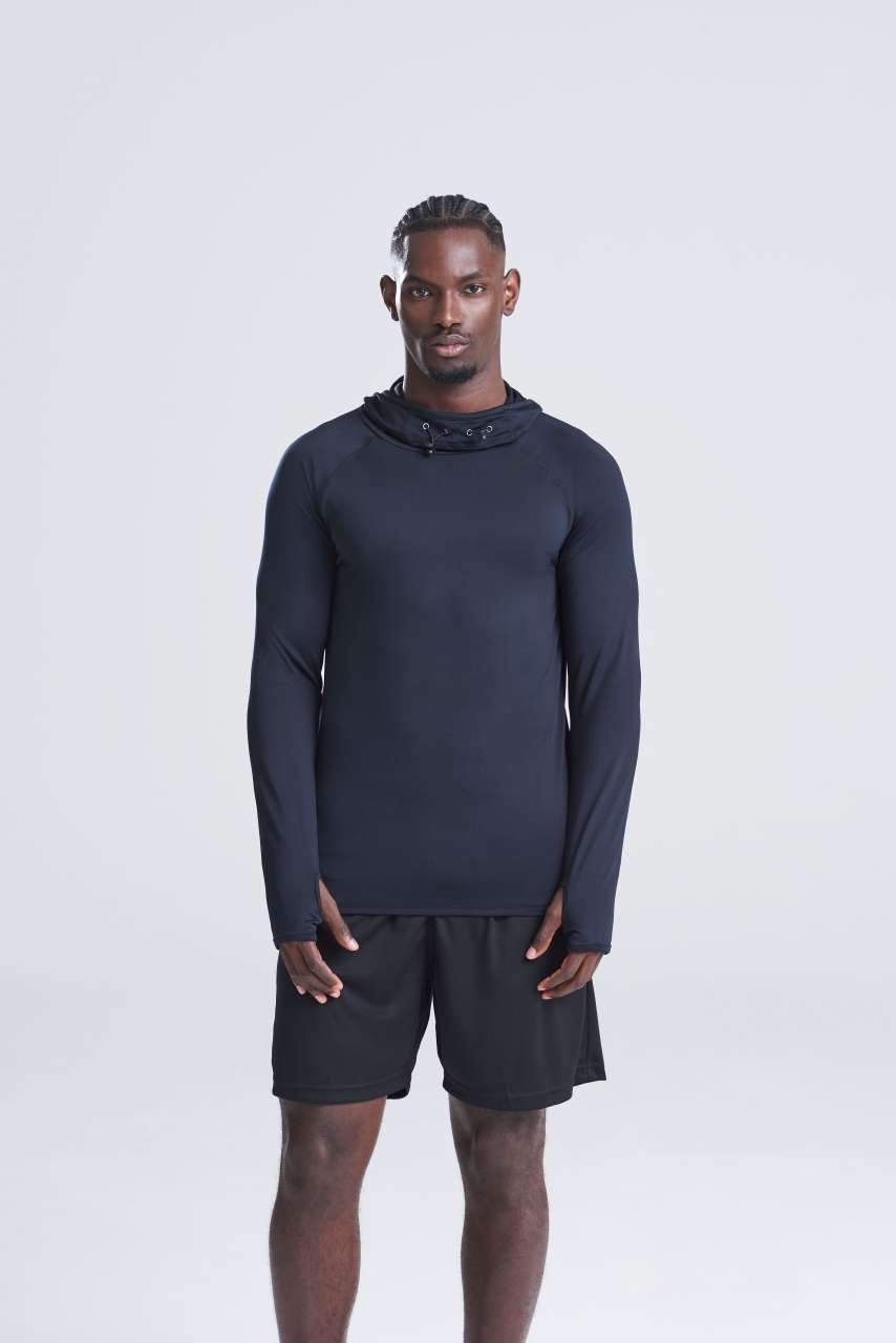 Men's Slim Fit Cowl Neck Sports Top
