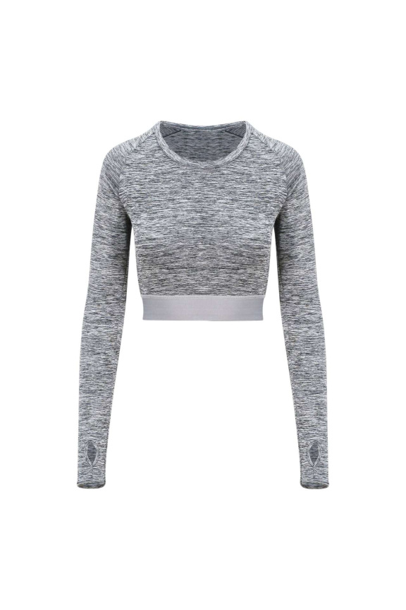 Women's Long Sleeve Crop Top - Activewear