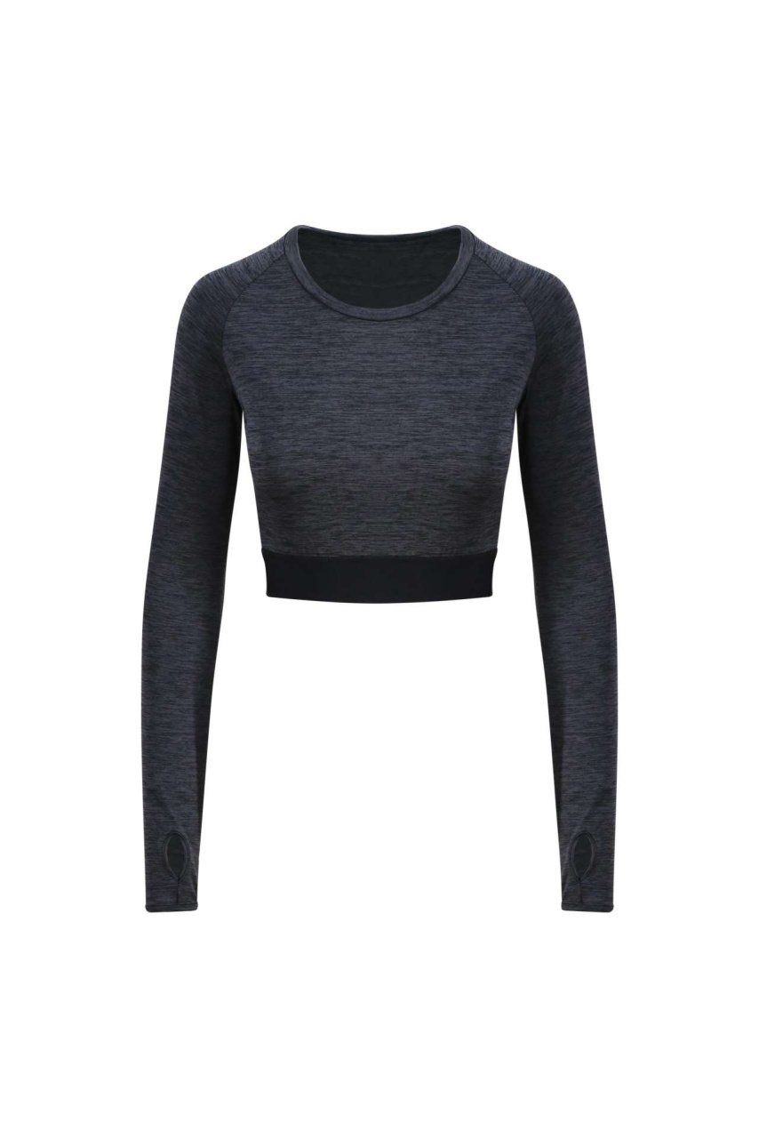 Bluză Crop cu Mâneci Lungi pentru Femei - Sport și Stil