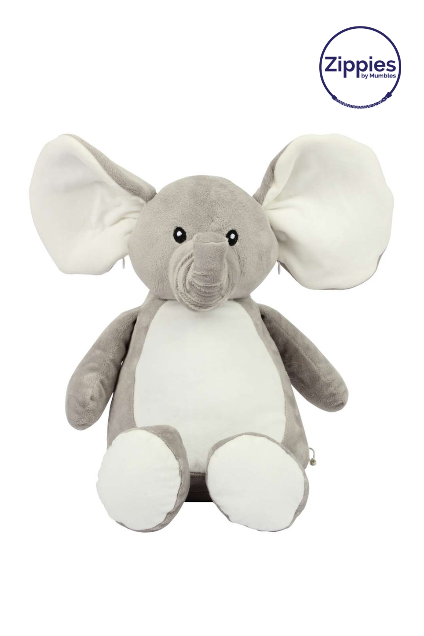 Zippie Elephant Plush Toy - Customizable and Safe
