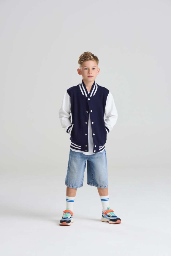 Kids Classic Varsity Jacket - Stylish & Cozy