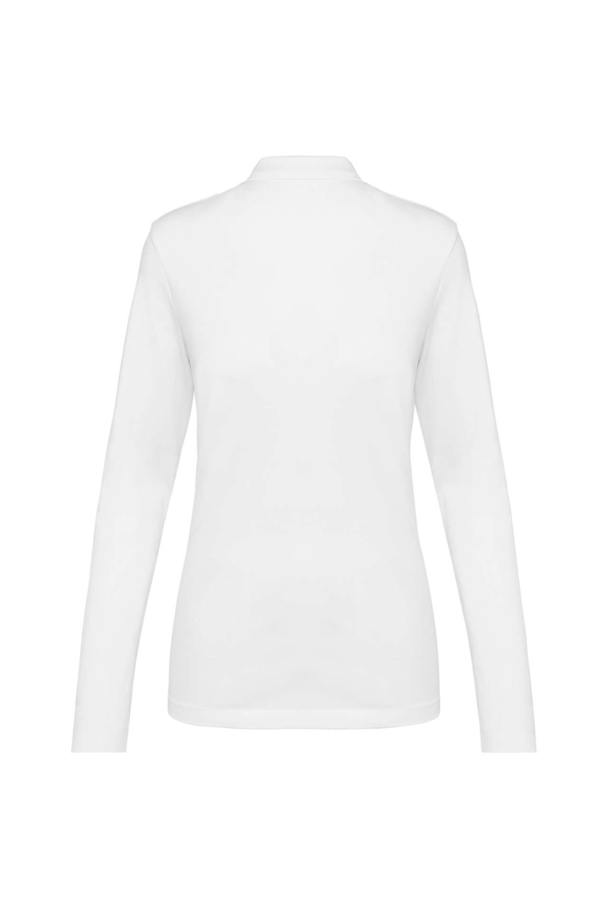 Tricou Polo Dama cu Mâneci Lungi din Supima®