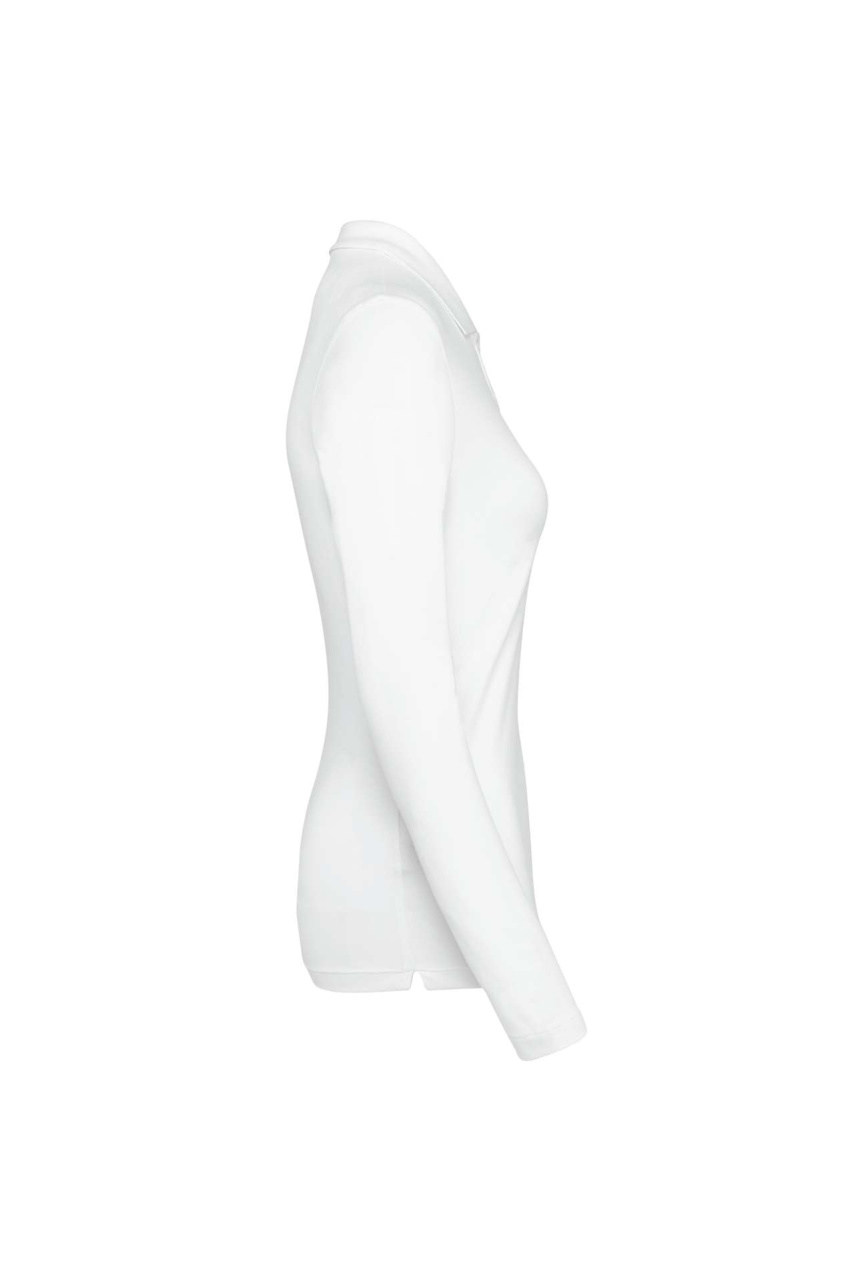 Tricou Polo Dama cu Mâneci Lungi din Supima®