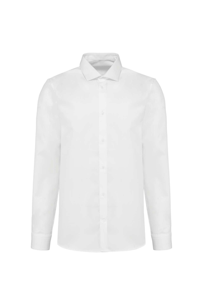 Men's Slim Fit Long-Sleeved Twill Shirt