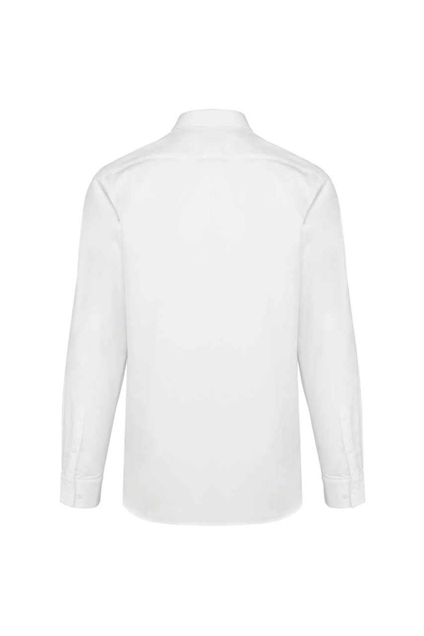 Men's Slim Fit Long-Sleeved Twill Shirt