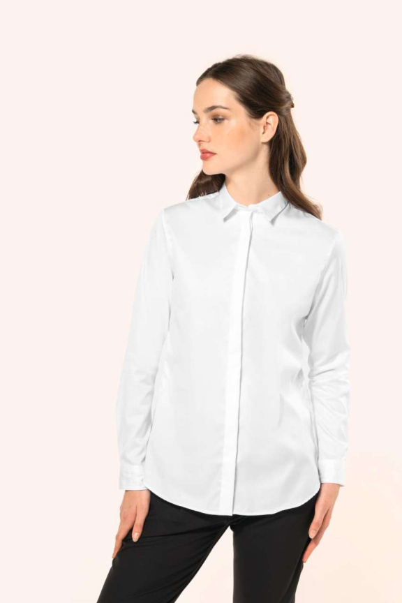 Cămașă din Twill cu Mâneci Lungi pentru Femei