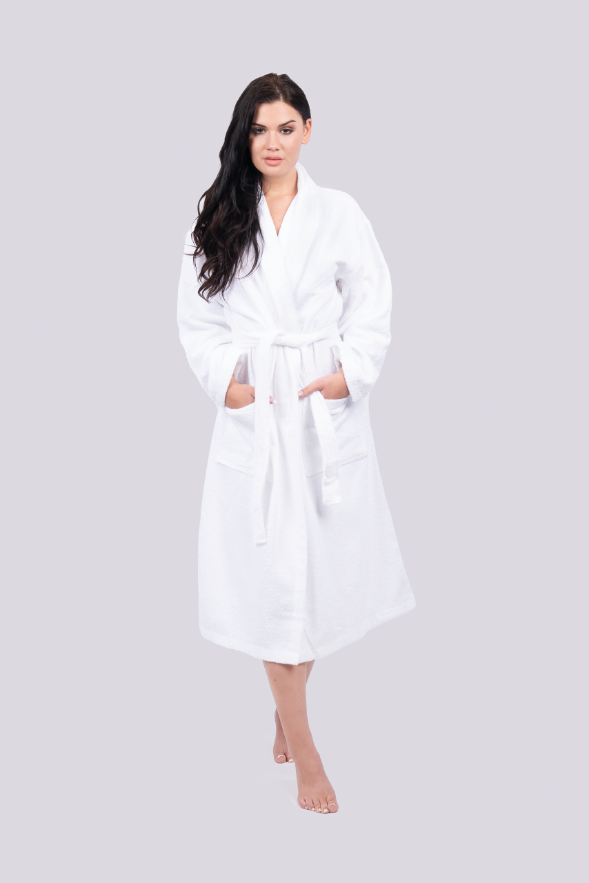 Olima Terry Bathrobe - Soft, Absorbent, 100% Cotton