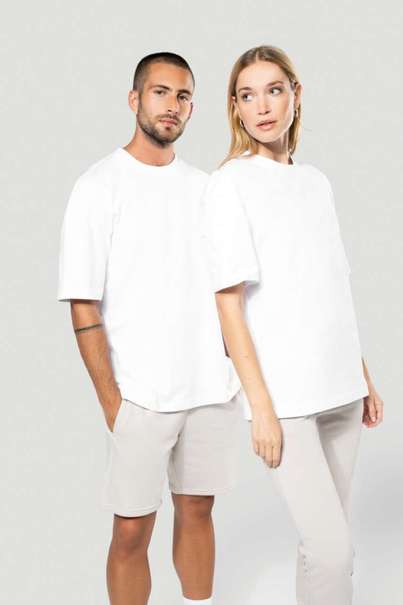 Tricou Unisex Oversized cu Mâneci Scurte - Confortabil și Modern