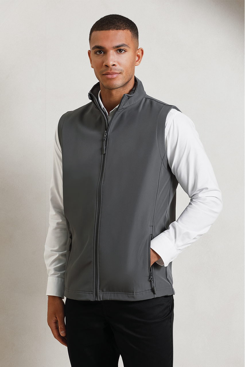 Men's Recycled Softshell Gilet - Eco-Friendly Outerwear