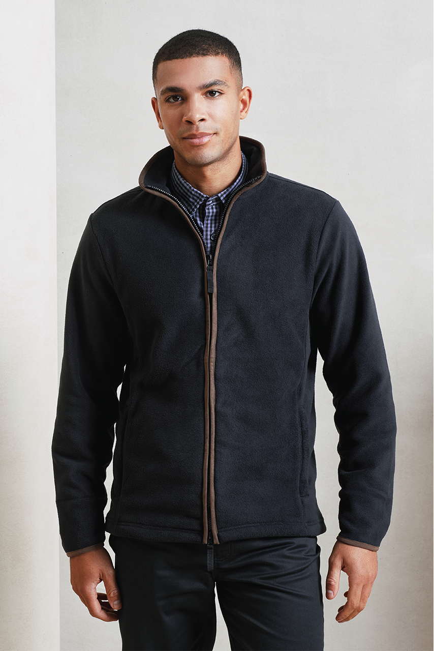 Men's Artisan Fleece Jacket with Contrast Trim