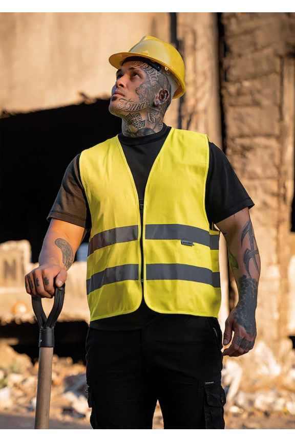 Vestă de Siguranță cu Fermoar „Cologne” - Vizibilitate și Confort