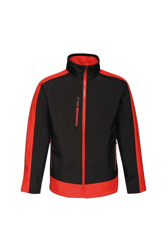 Jachetă Softshell Contrast cu Imprimare