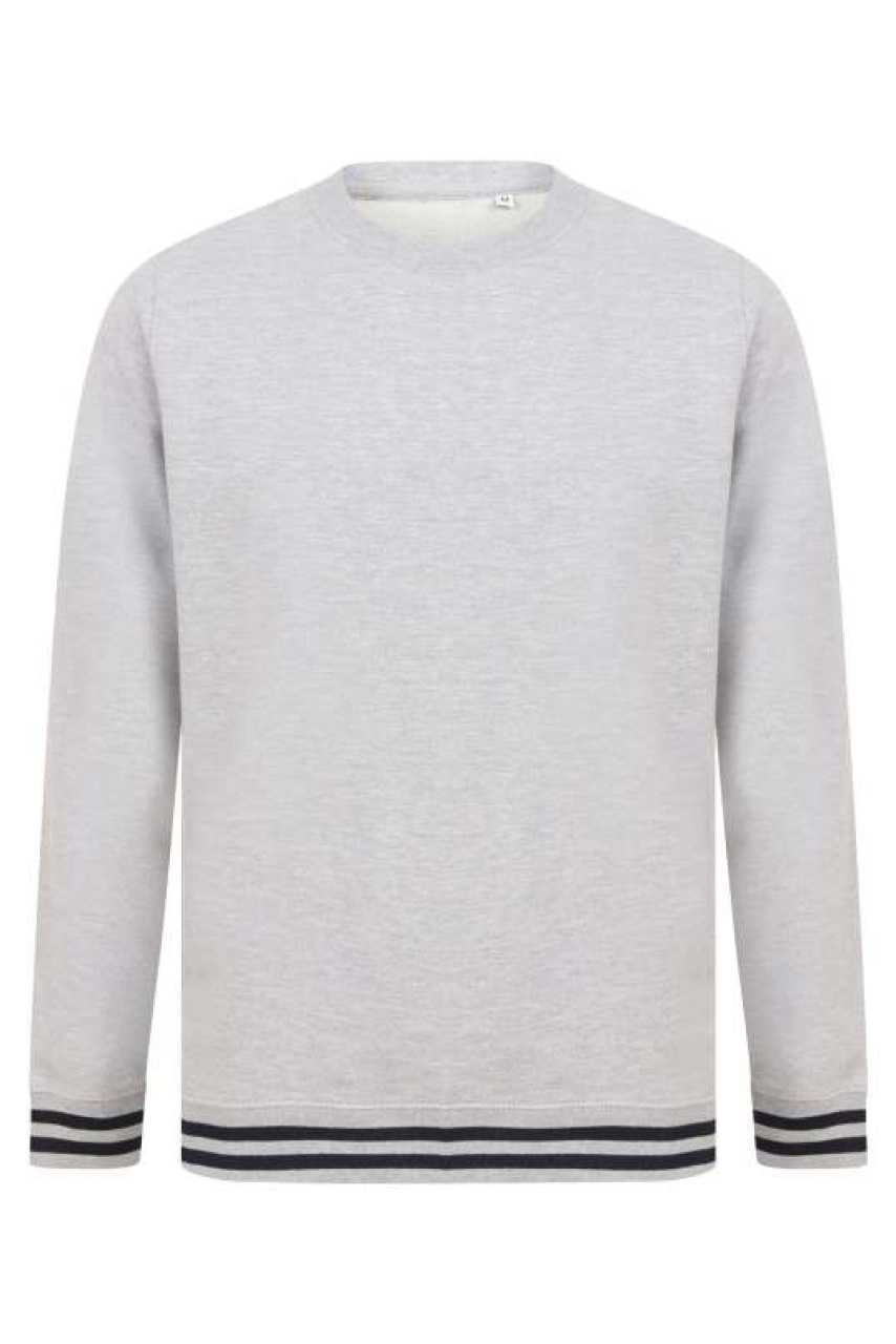 Unisex Sweatshirt with Striped Cuffs