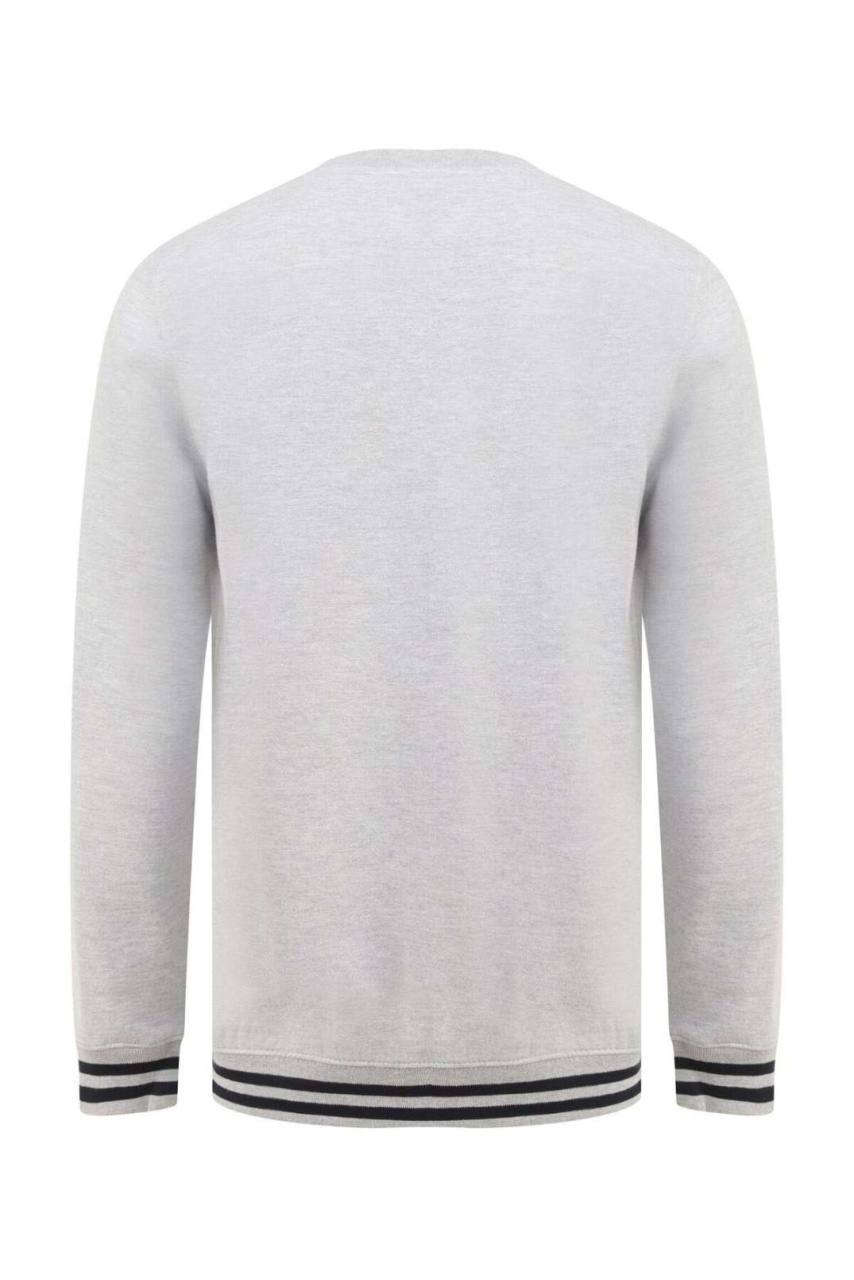 Unisex Sweatshirt with Striped Cuffs