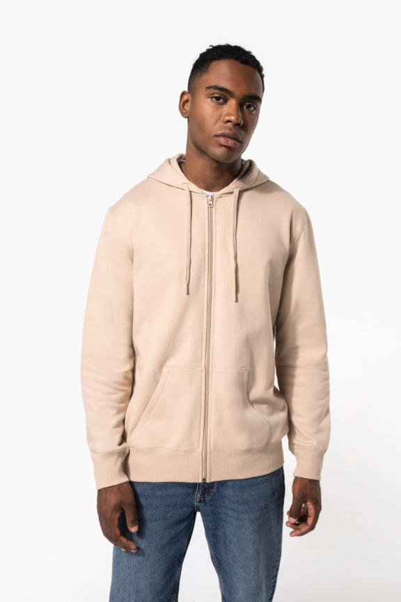 Unisex Full Zip Brushed Fleece Hoodie