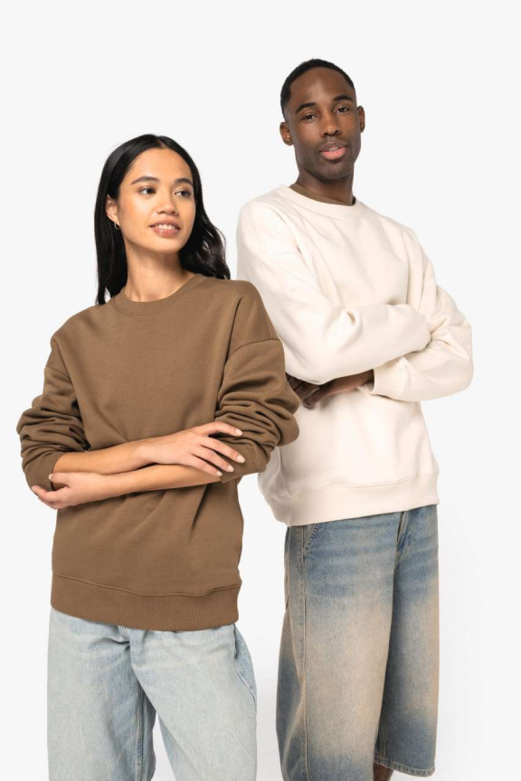 Unisex Eco-Friendly Oversized Crew Neck Sweatshirt