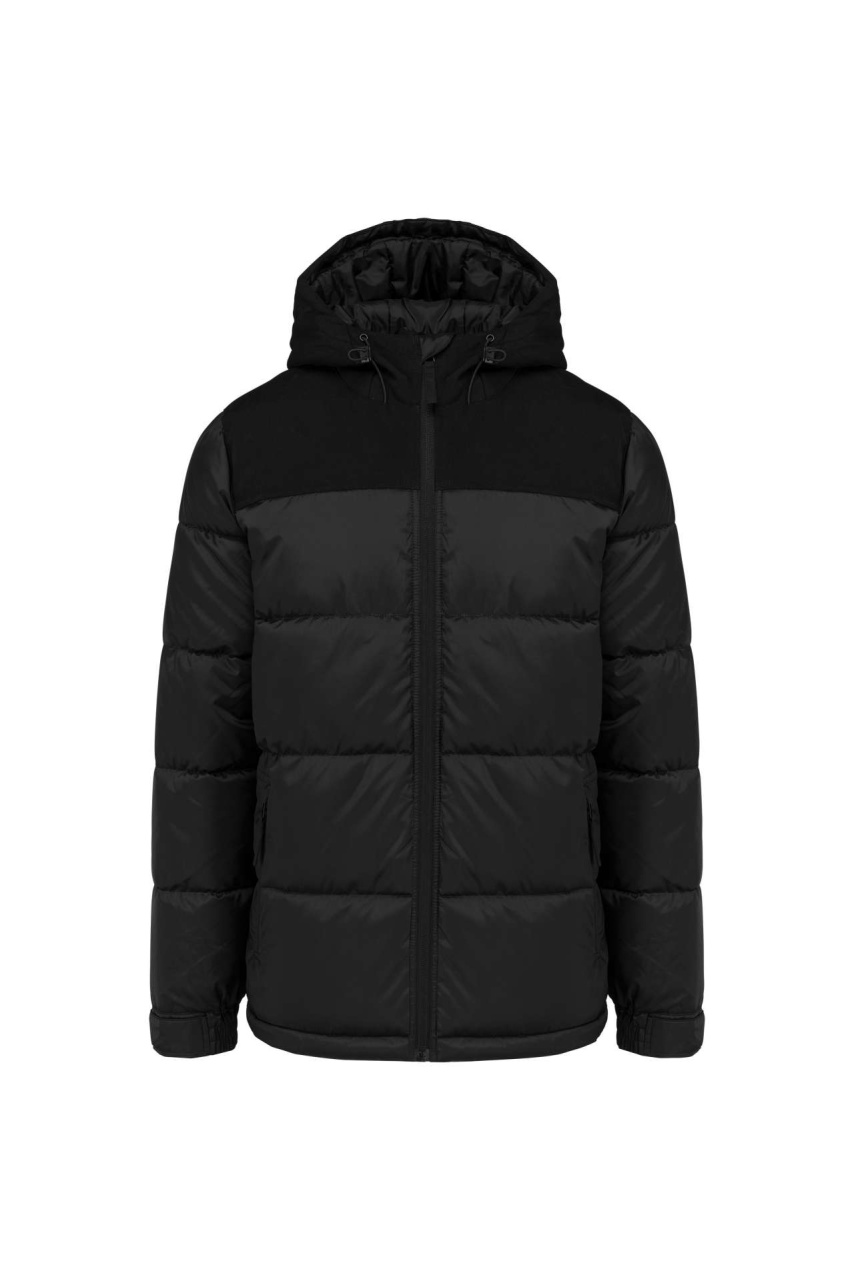 Geacă Unisex Bicolor Căptușită cu Glugă