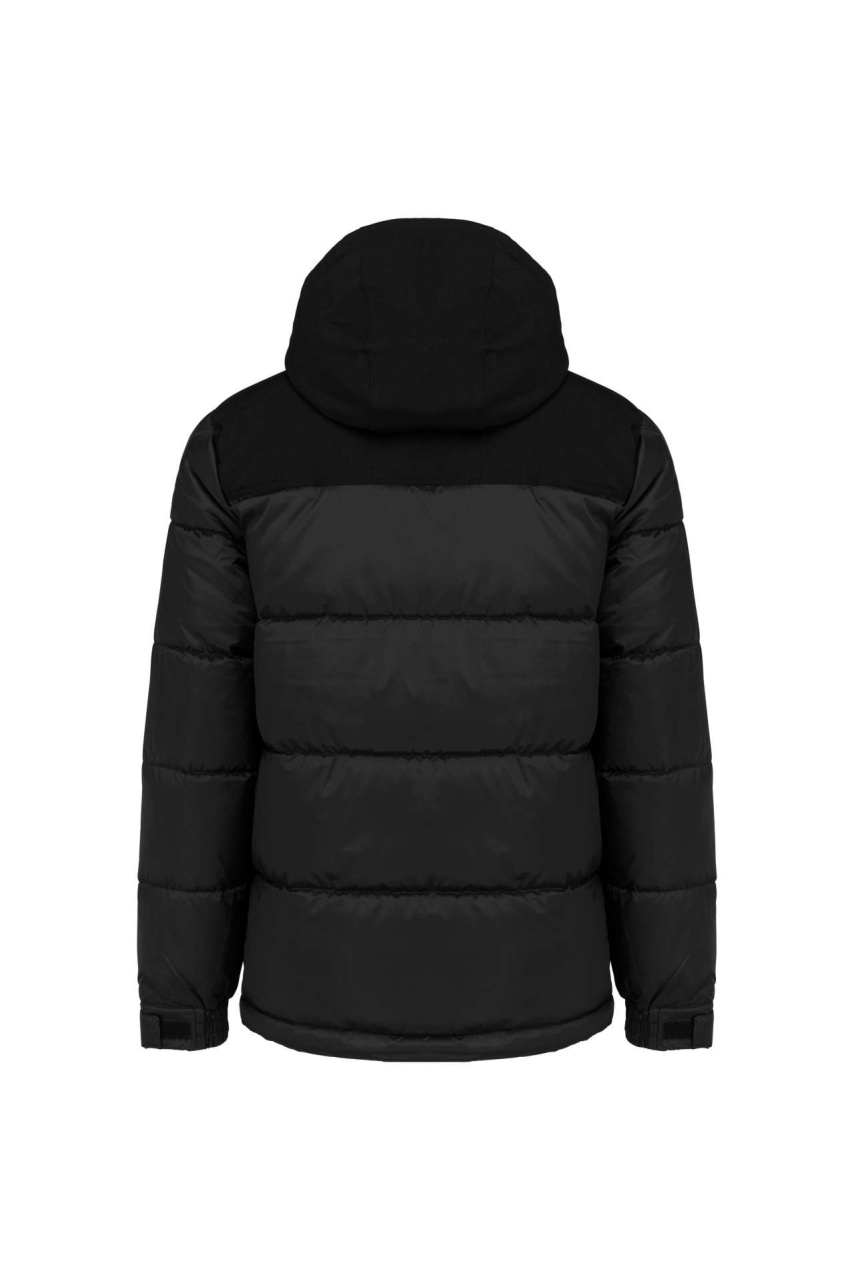 Geacă Unisex Bicolor Căptușită cu Glugă
