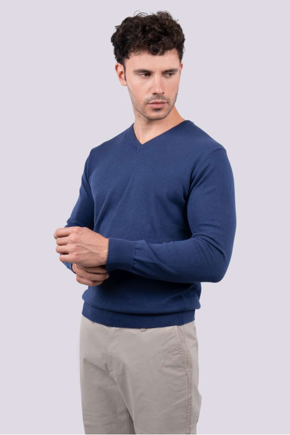 Pulover Bărbați Bumbac V-Neck Confortabil