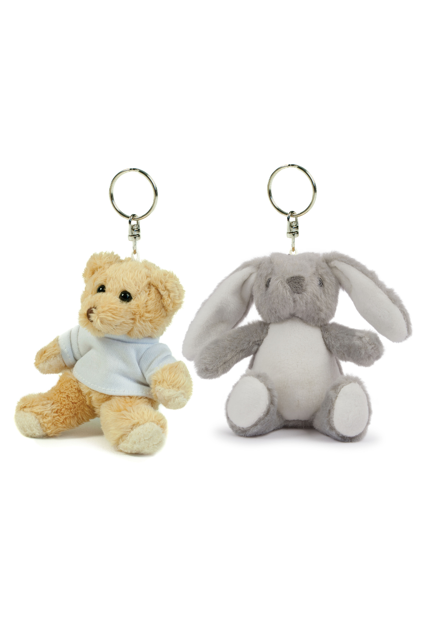 Plush Bear Magnet & Keyring Set - Safe & Adorable