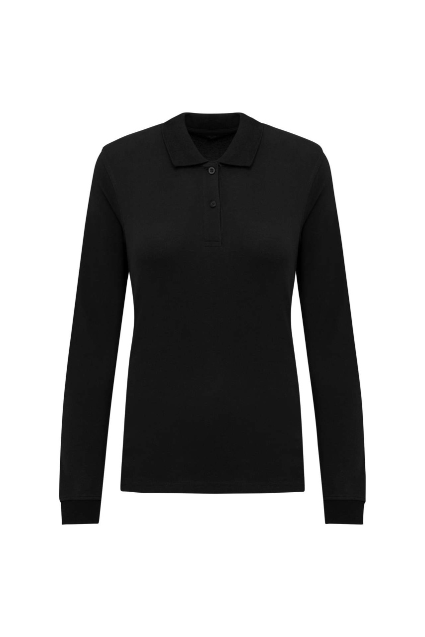 Women's Organic Long Sleeve Piqué Polo Shirt