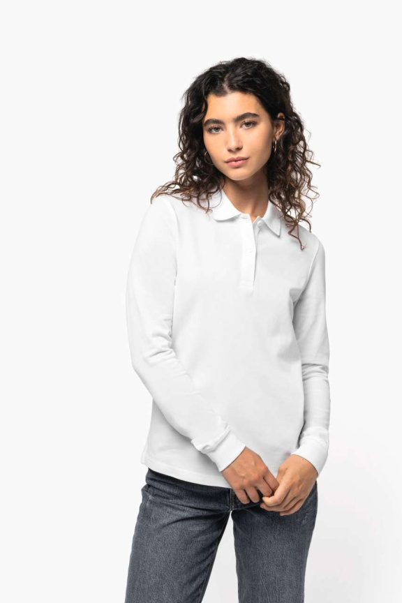 Polo Dama Bumbac Organic Mâneci Lungi