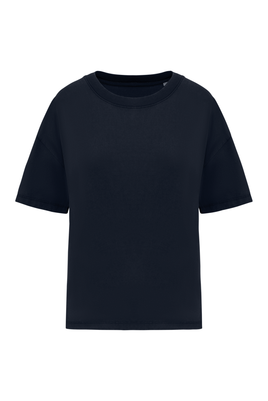 Tricou Oversized Damă cu Efect Spălat - Bumbac Organic