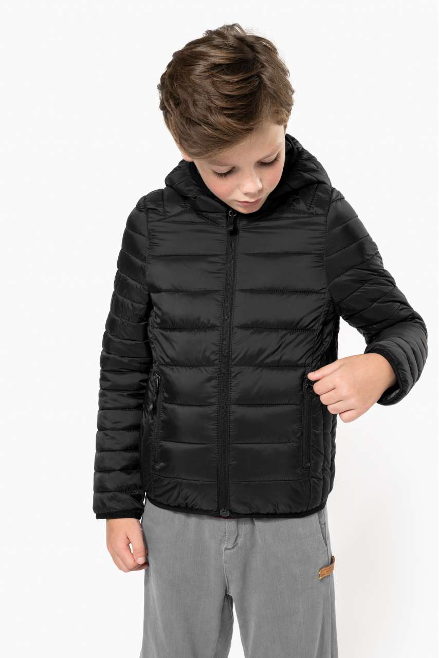 Kids' Ultra-Light Hooded Padded Jacket
