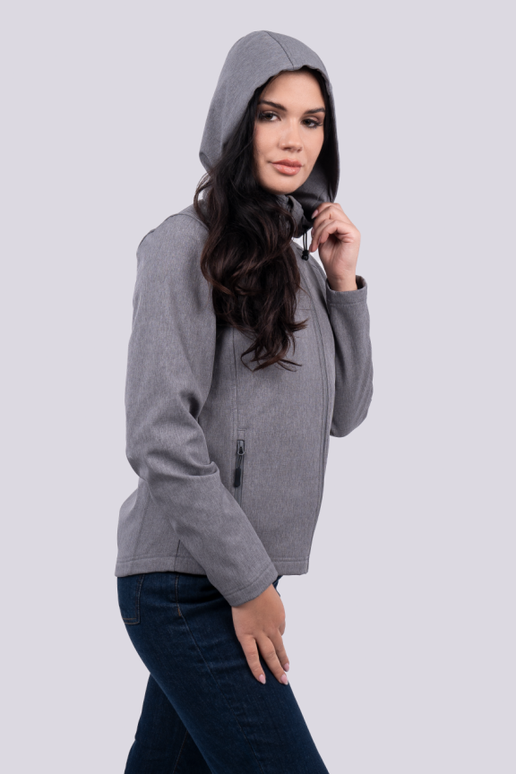 Women's 3-Layer Detachable Hooded Softshell Jacket