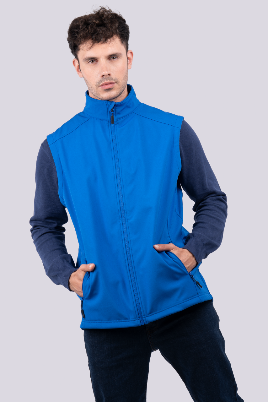 Vestă Softshell Bărbați 3 Straturi Rezistentă