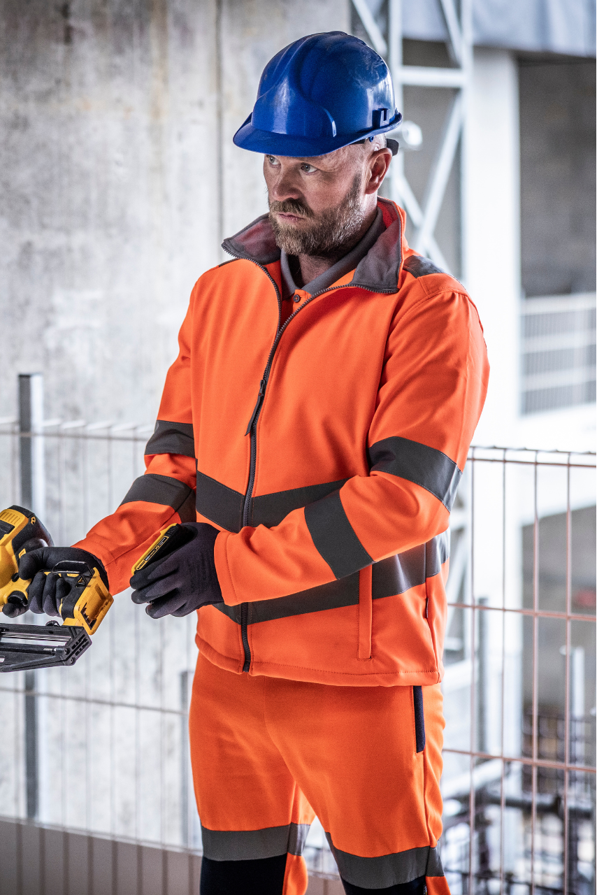 Jachetă Softshell HI-VIS PRO Contract Ablaze Clasa 3