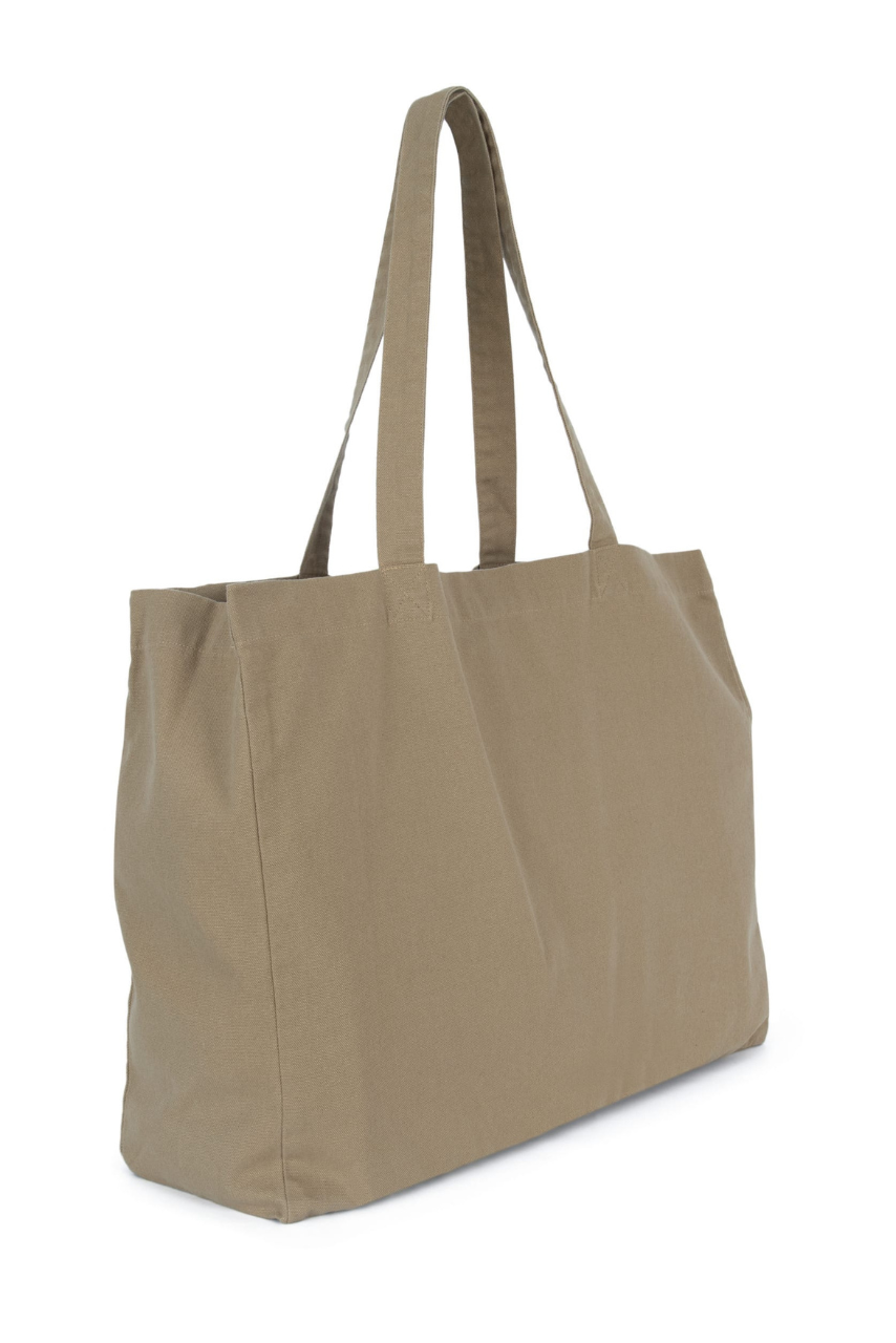 Large Evergreen Cotton Shopper Bag