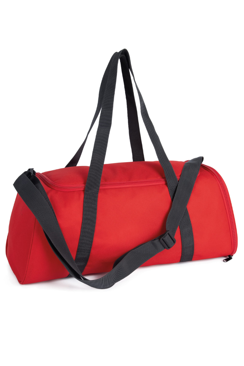 Red Sports Bag with Shoe Compartment