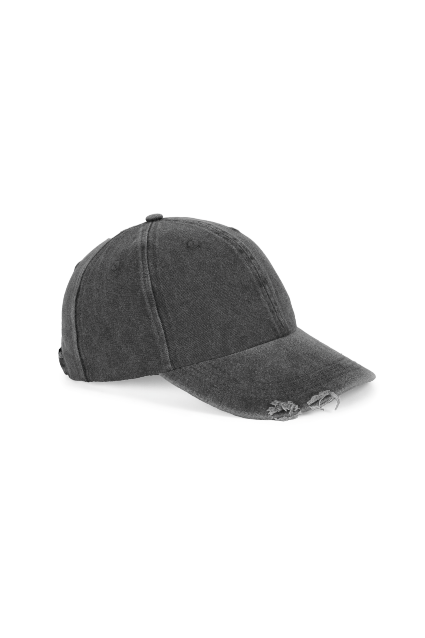 Destroyed Washed Cotton Cap - Trendy and Customizable