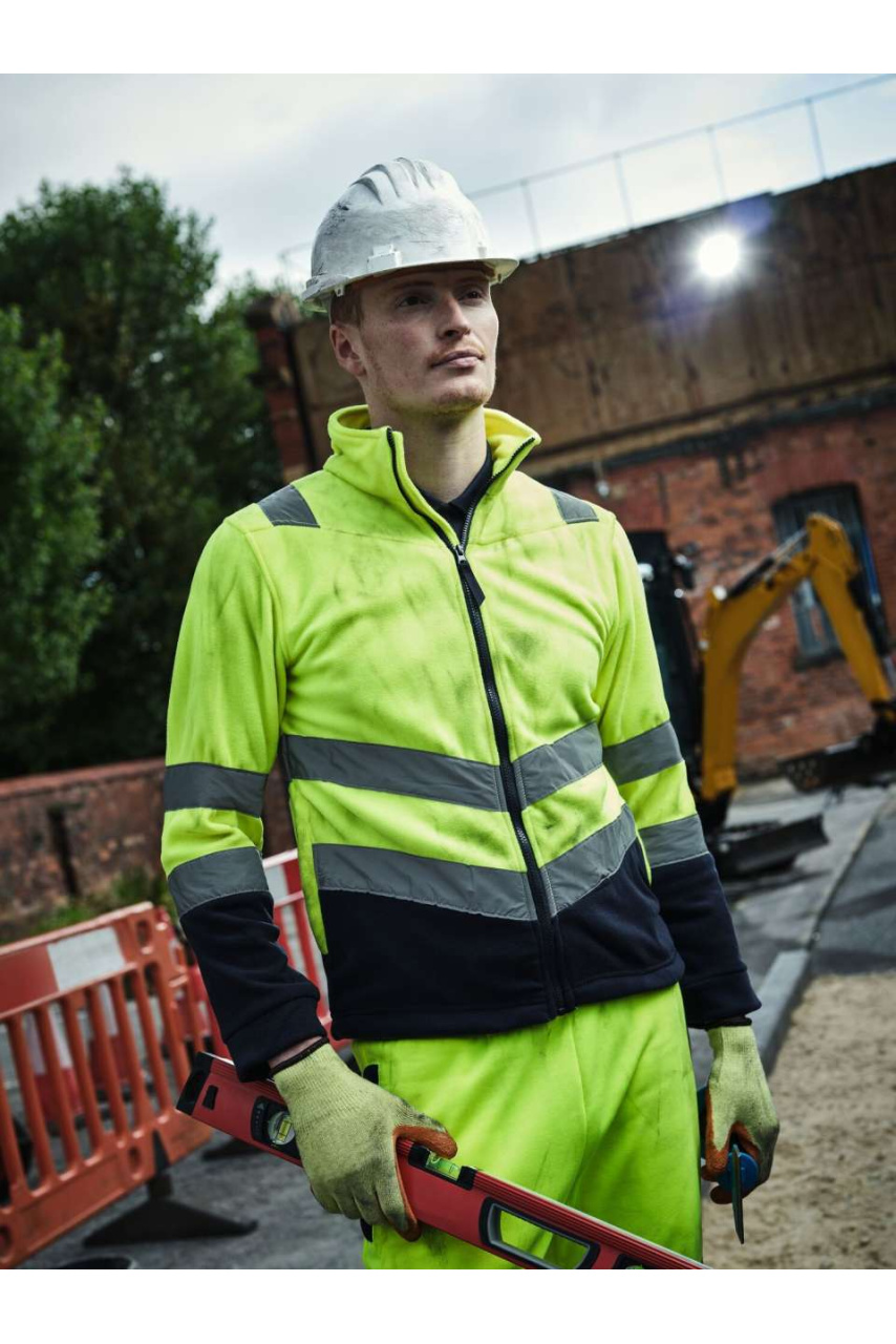 Jachetă Fleece Hi Vis PRO 250 pentru lucru sigur