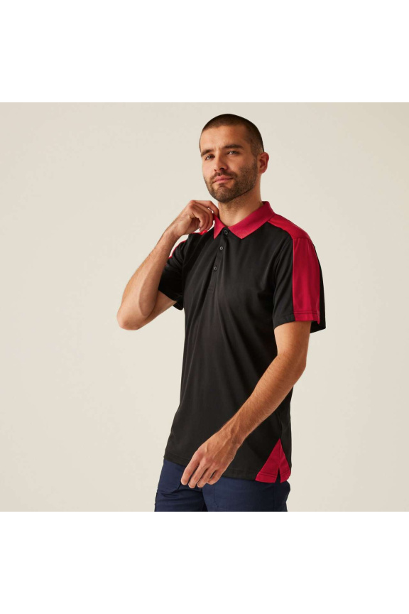 Men's Contrast Quick Wicking Polo Shirt