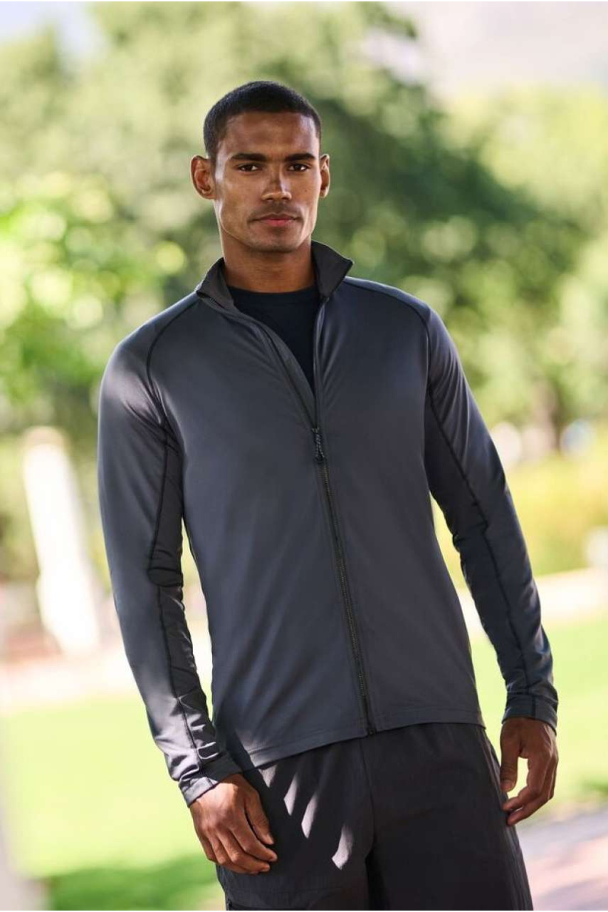 Men's Core Stretch Full Zip Midlayer - Eco-Friendly & Quick Dry