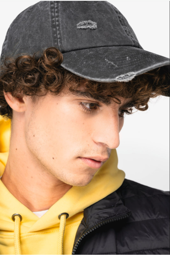 Șapcă Unisex din Bumbac Organic cu Efect Uzat